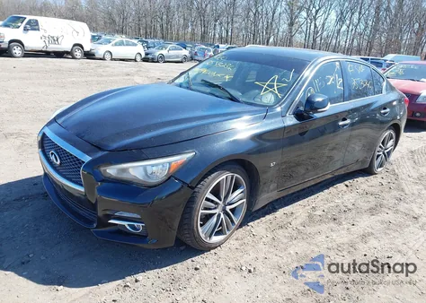 2015 Infiniti Q50 Premium/Sport from USA, damaged, VIN JN1BV7ARXFM404010